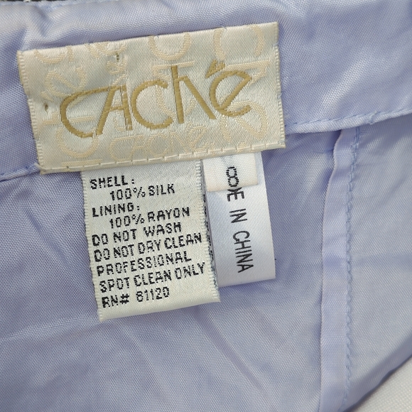 Vintage Cache Lavender Purple Silk Beaded Sequins Halter Gown Dress Size 8 - Picture 8 of 10